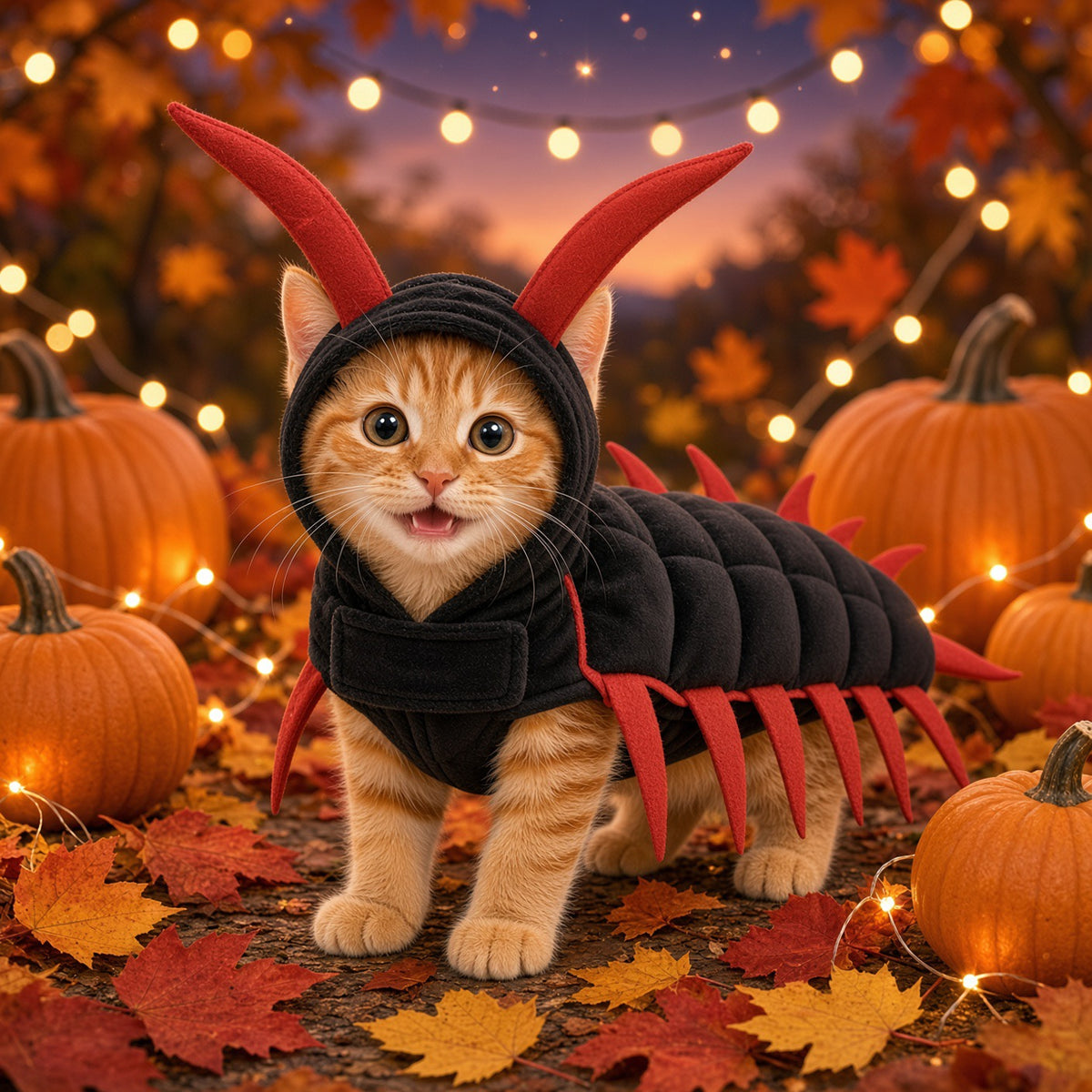 Viral Plush Tiktok Pet Spooky Centipede Halloween Costume