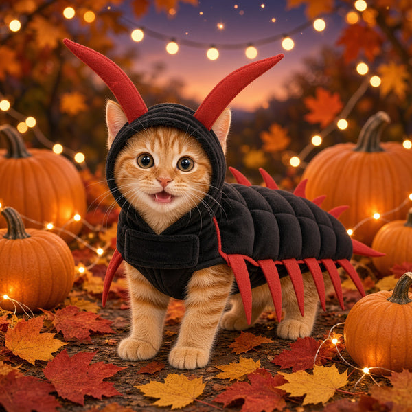 Viral Plush Tiktok Pet Spooky Centipede Halloween Costume