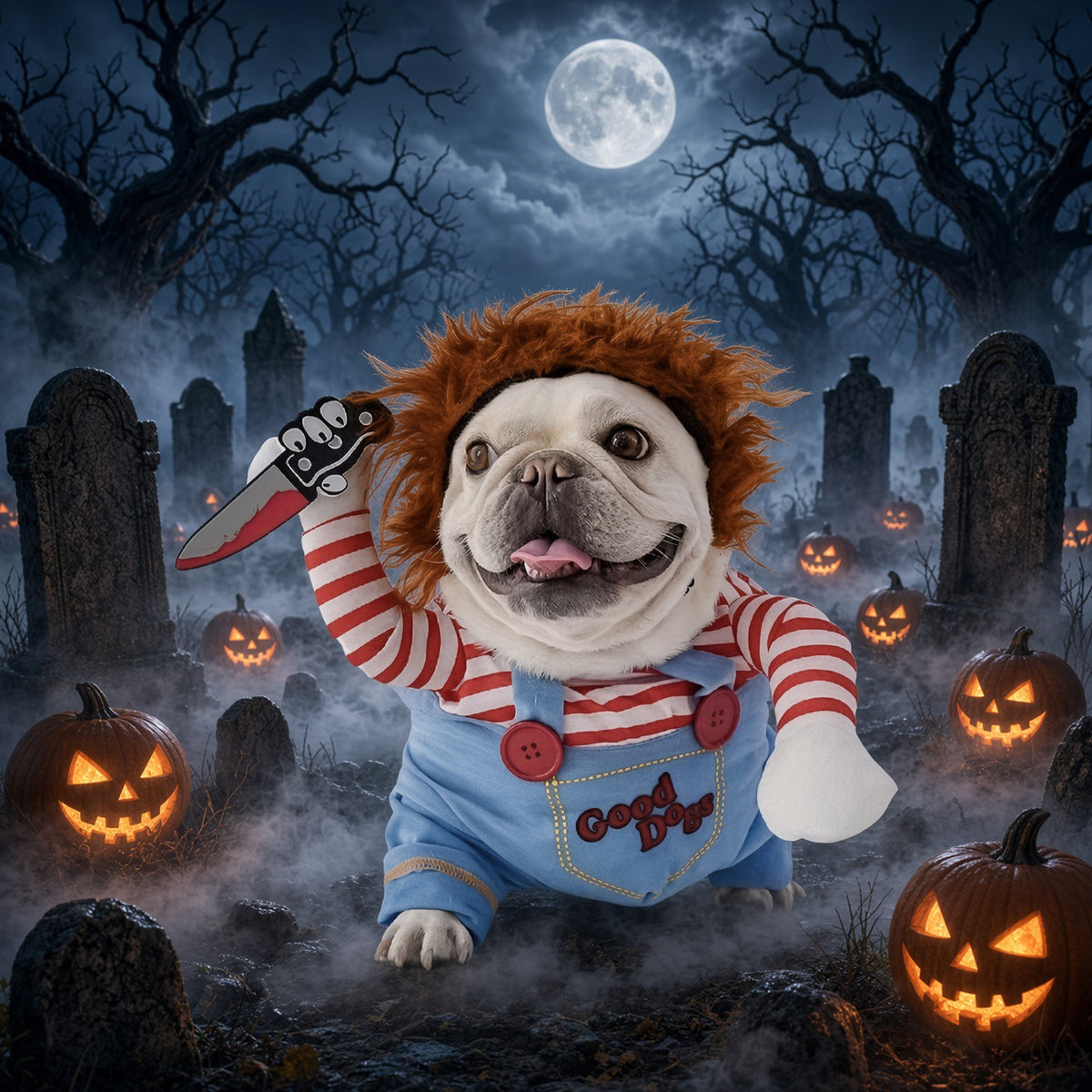Good Dogs Scary Doll Pet Halloween Costume