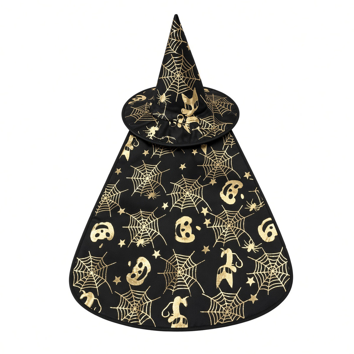 Witchy Pumpkin Pet Halloween Costumes Cape And Hat