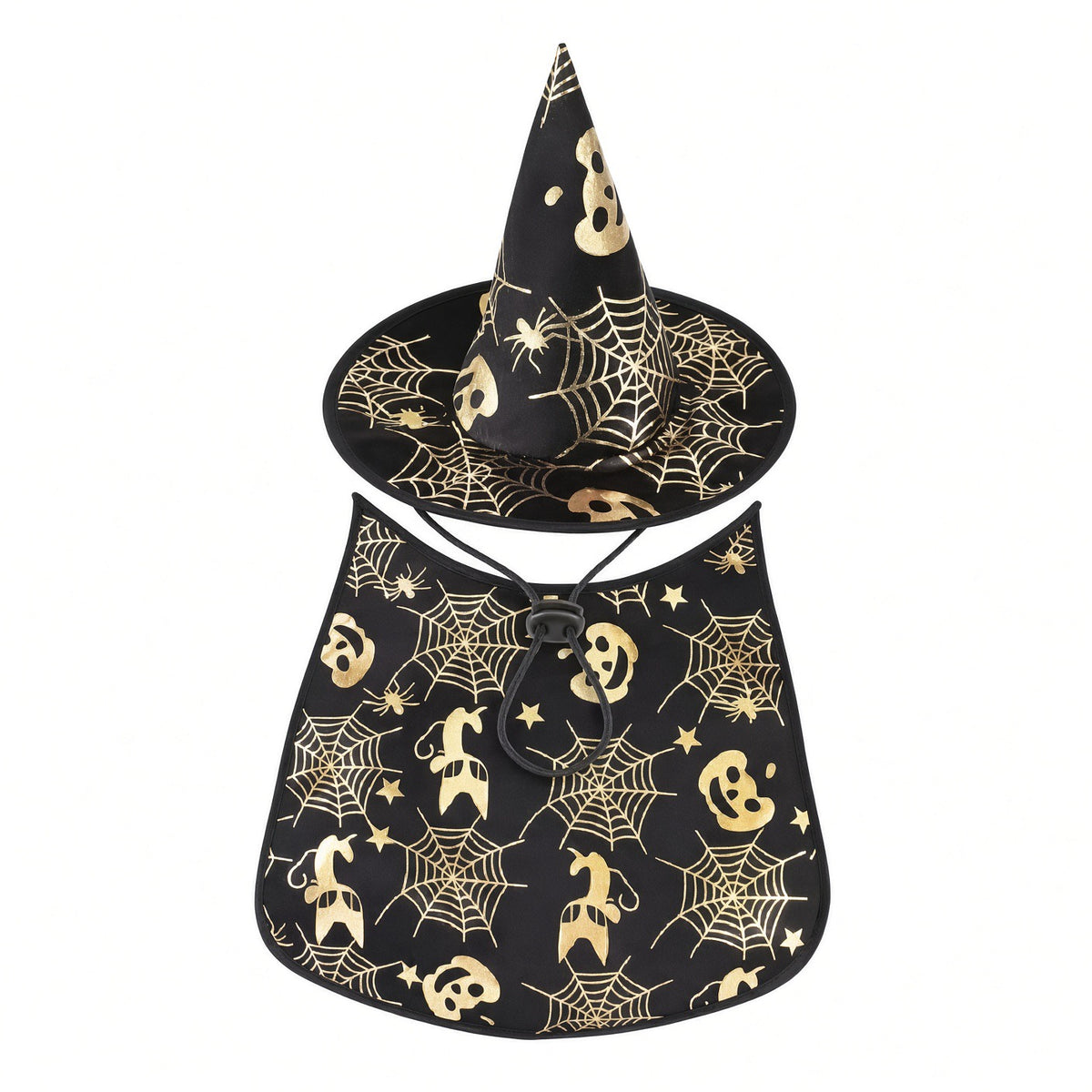 Witchy Pumpkin Pet Halloween Costumes Cape And Hat