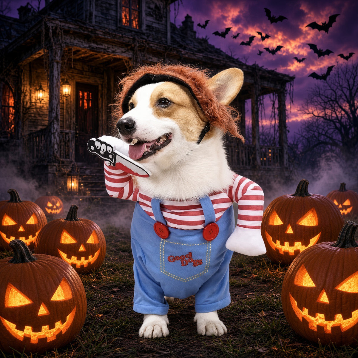 Good Dogs Scary Doll Pet Halloween Costume