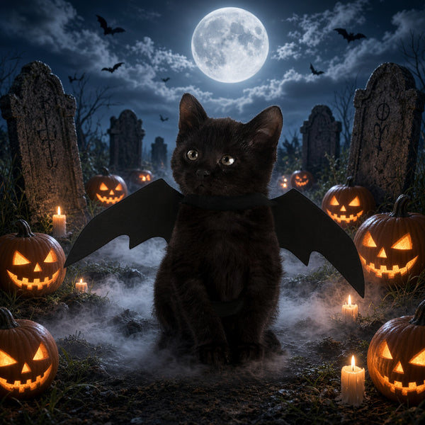 Spooky Kitty Bat Wings