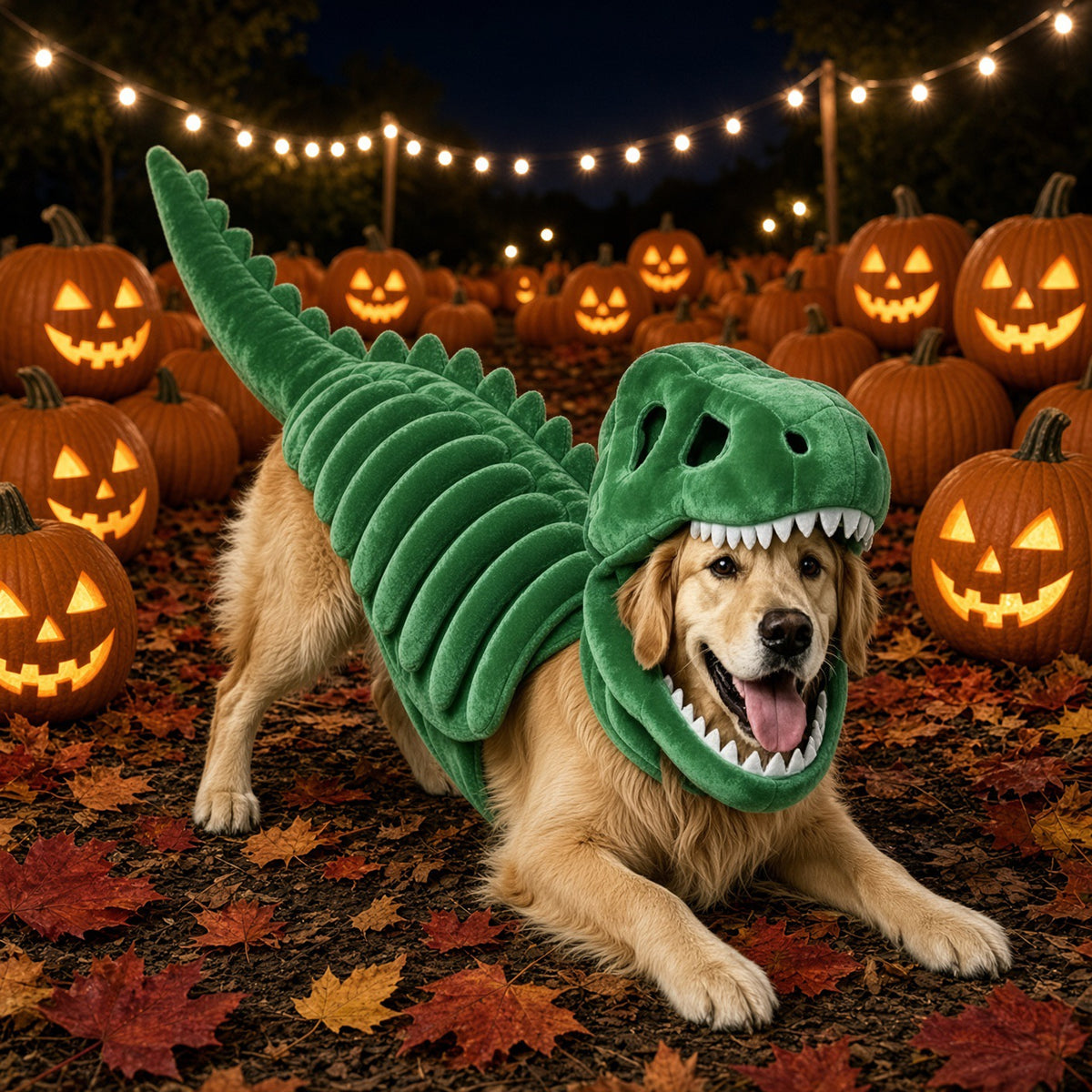 Soft Plush Dino Doggy Halloween Pet Costume