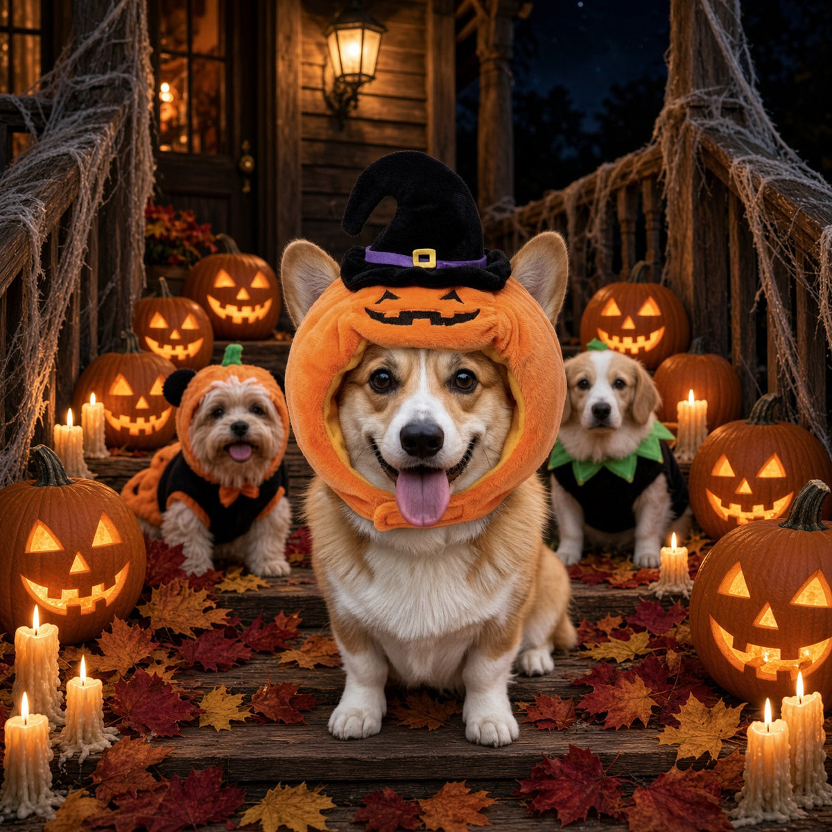 Pet Soft Plush Halloween Pet Hats