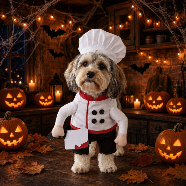 Deadly Little Chef Pet Halloween Costume