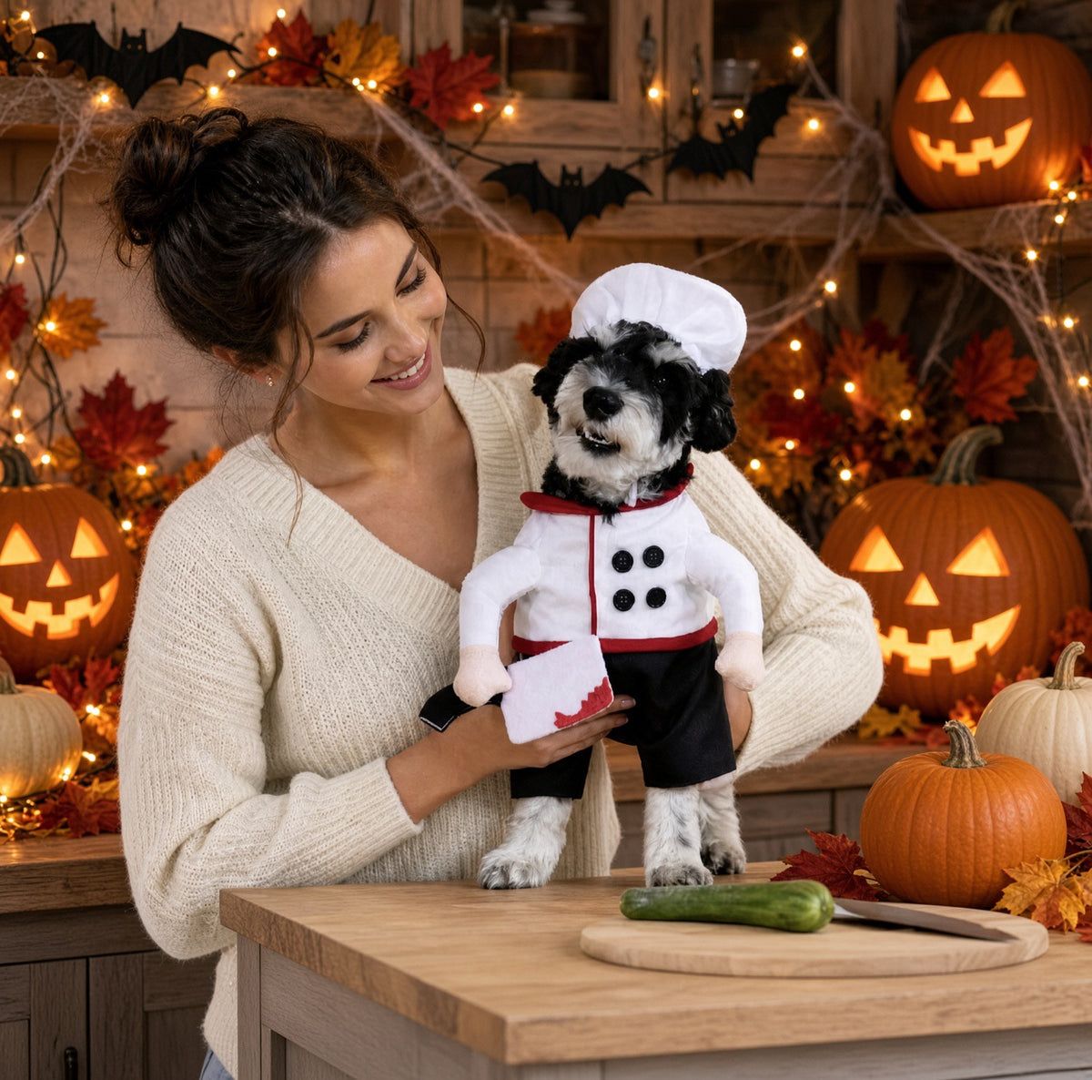 Deadly Little Chef Pet Halloween Costume