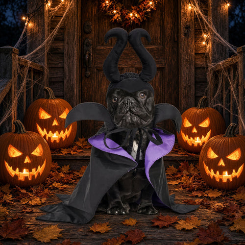 Evil Scary Spindle Witch Pets Halloween Costume