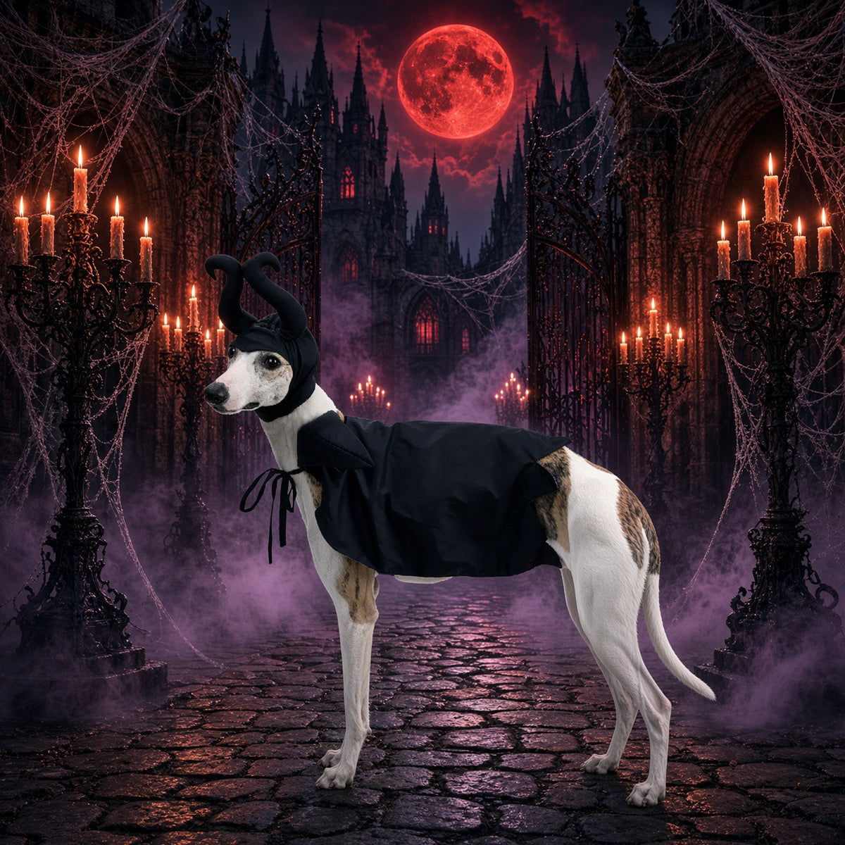 Evil Scary Spindle Witch Pets Halloween Costume