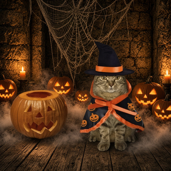 Cats Evil Pumpkin Patch Witch Halloween Costume