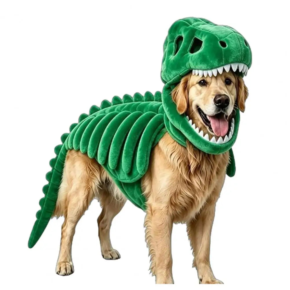 Soft Plush Dino Doggy Halloween Pet Costume