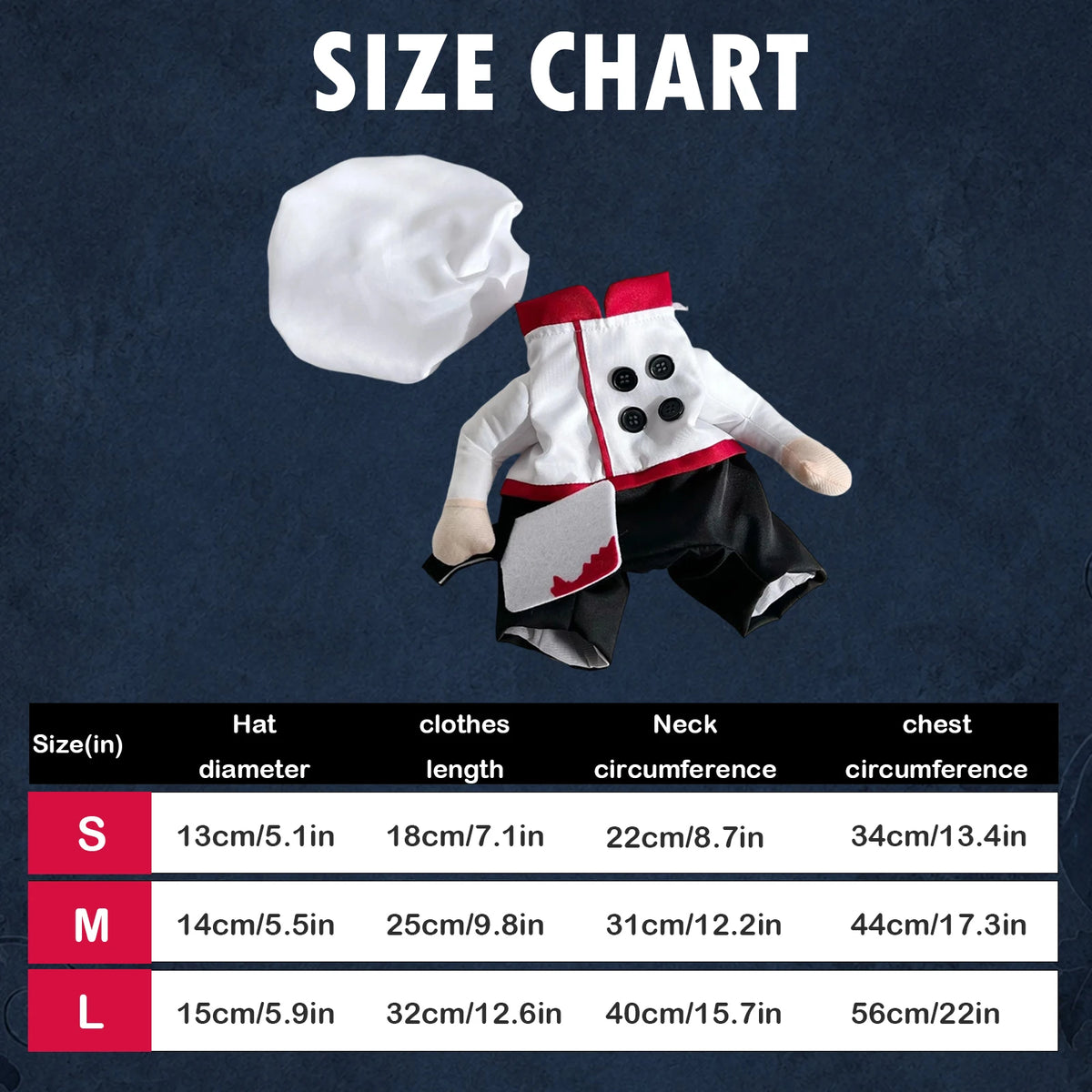 Deadly Little Chef Pet Halloween Costume