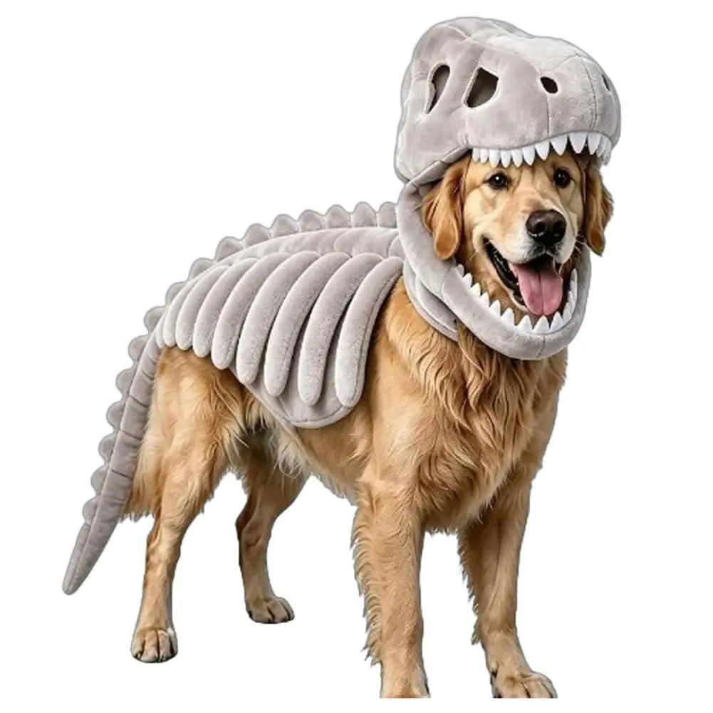 Soft Plush Dino Doggy Halloween Pet Costume